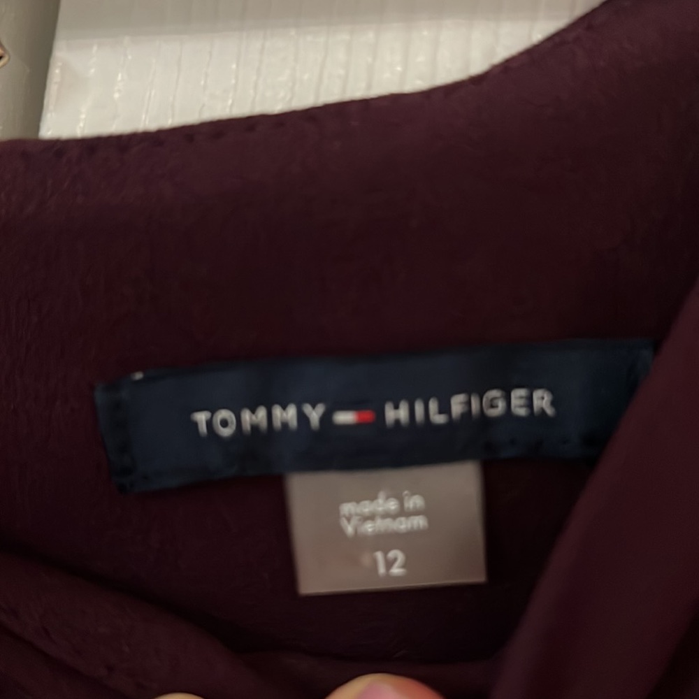 Tommy Hilfiger Black and Purple Dress size 12 - Picture 3 of 6